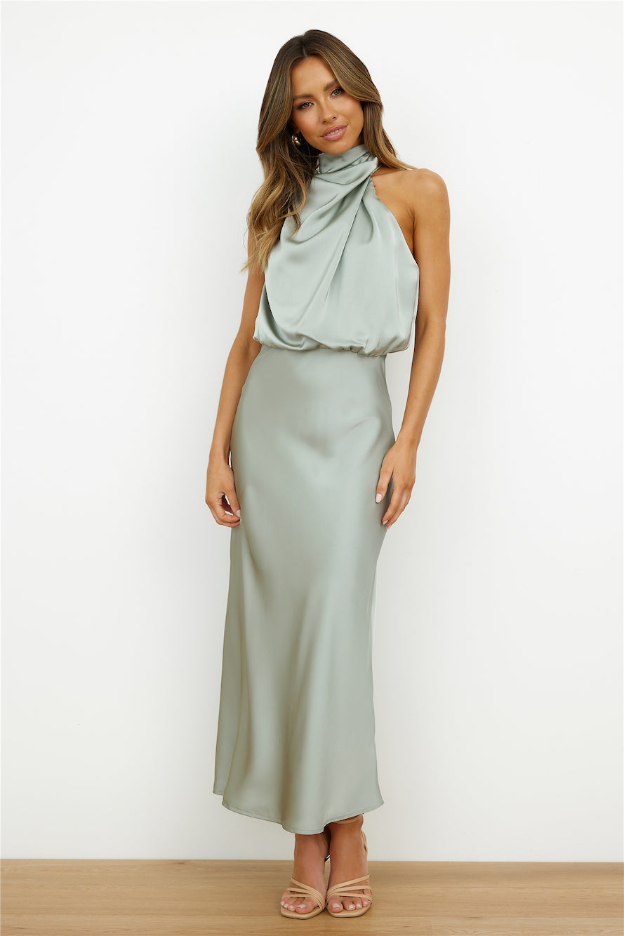 Elianna - Elegante vestido midi con escote asimétrico