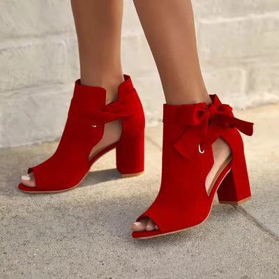 Celestine - Sandalias ortopédicas elegantes con tacón alto y lazo