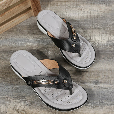 Darlene - Chanclas de Tacón Bajo