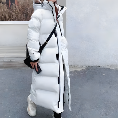 Satin - Larga chaqueta de plumas a prueba de viento