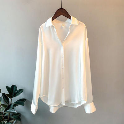 Valgerda - Elegante camisa de mujer de satén