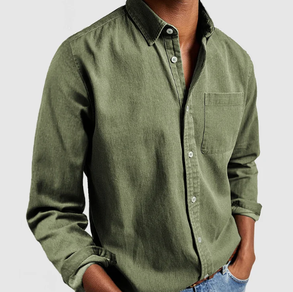 Josh - Camisa Casual de Confort Clásico