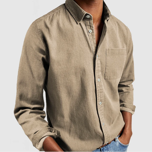 Josh - Camisa Casual de Confort Clásico