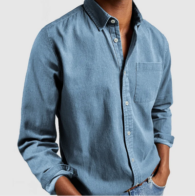 Josh - Camisa Casual de Confort Clásico