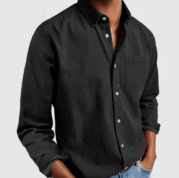 Josh - Camisa Casual de Confort Clásico