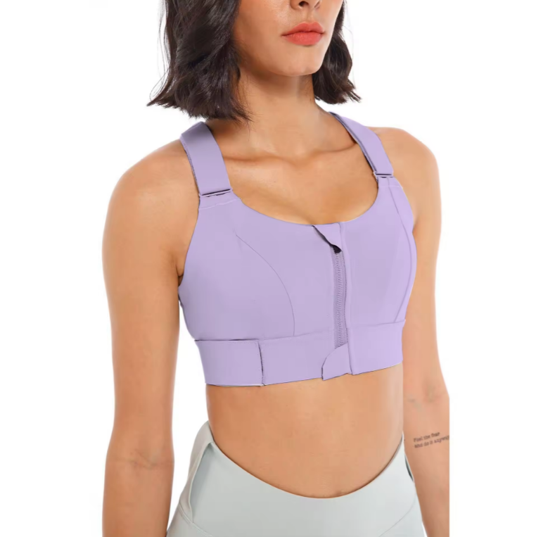 Bea - Sujetador Zip-Up de Alto Rendimiento para Mujeres Activas
