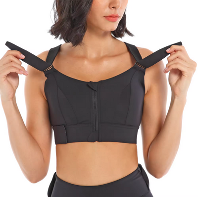 Bea - Sujetador Zip-Up de Alto Rendimiento para Mujeres Activas