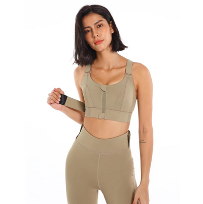 Bea - Sujetador Zip-Up de Alto Rendimiento para Mujeres Activas