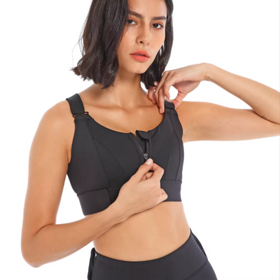 Bea - Sujetador Zip-Up de Alto Rendimiento para Mujeres Activas
