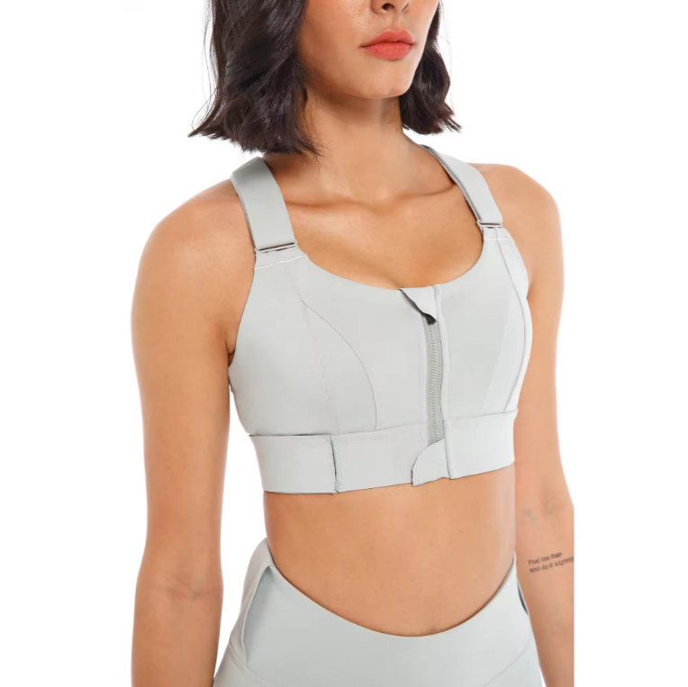 Bea - Sujetador Zip-Up de Alto Rendimiento para Mujeres Activas