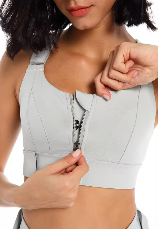 Bea - Sujetador Zip-Up de Alto Rendimiento para Mujeres Activas