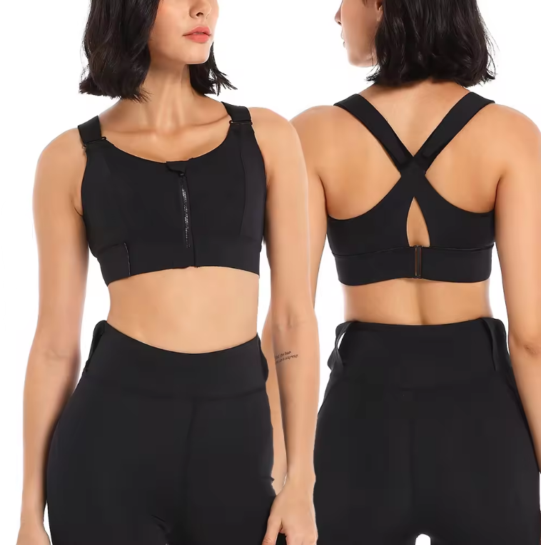 Bea - Sujetador Zip-Up de Alto Rendimiento para Mujeres Activas