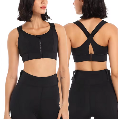 Bea - Sujetador Zip-Up de Alto Rendimiento para Mujeres Activas