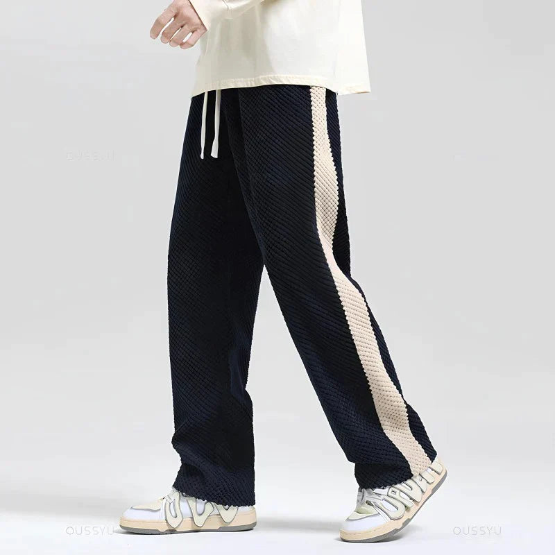 Donny - Pantalones Jogging Elegantes a Rayas
