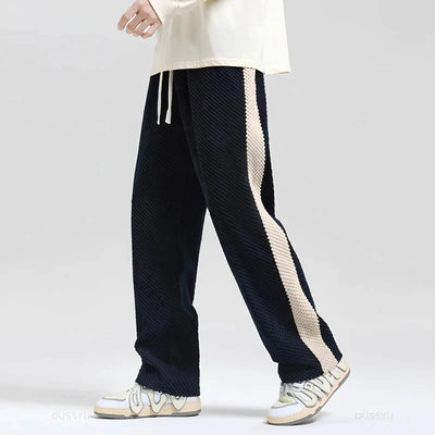 Donny - Pantalones Jogging Elegantes a Rayas