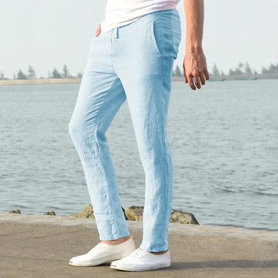 Josh - Pantalones de lino ligeros