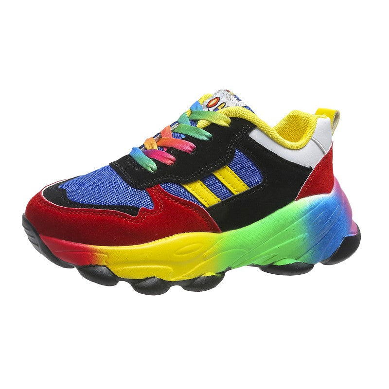 Jolie - Zapatillas coloridas con suela gruesa para mujer