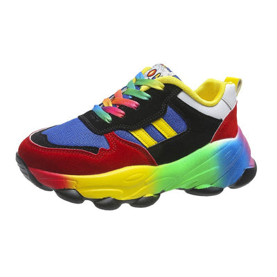 Jolie - Zapatillas coloridas con suela gruesa para mujer