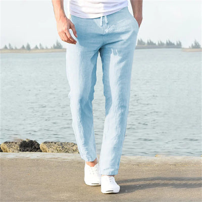 Josh - Pantalones de lino ligeros
