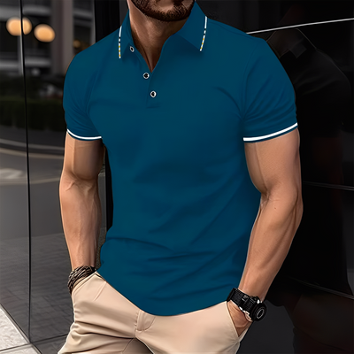 Mervyn - Camiseta polo deportiva de manga corta casual para hombres
