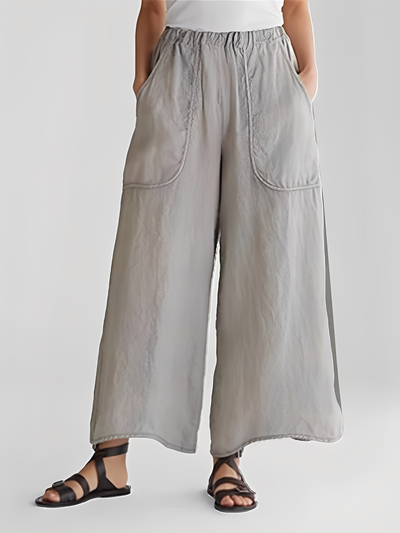 Marley - Pantalón casual con pierna ancha para mujeres