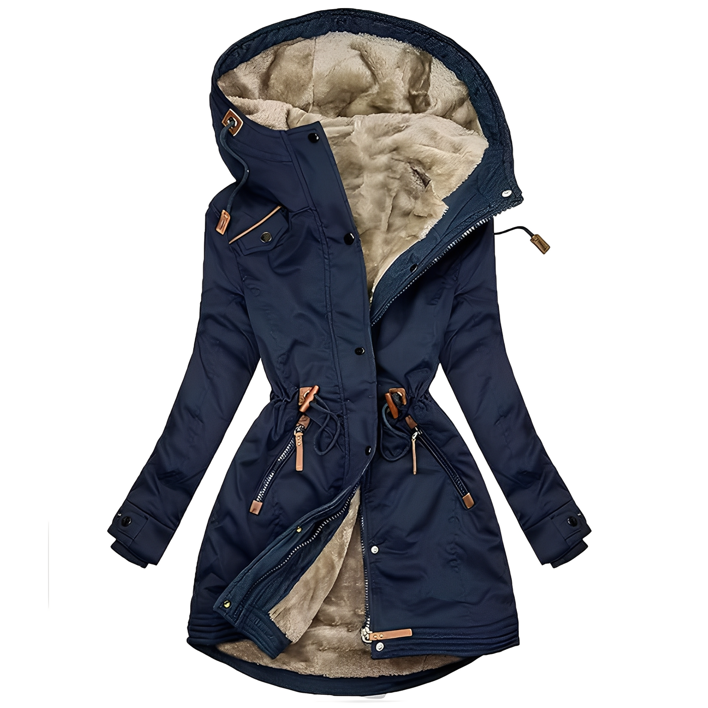Lavena - Elegante, impermeable parka chaqueta para mujeres