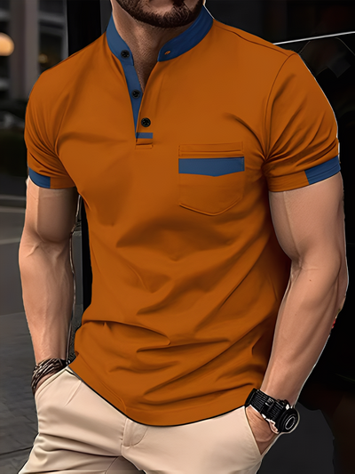 Darwin - Polo de ajuste slim casual para hombres