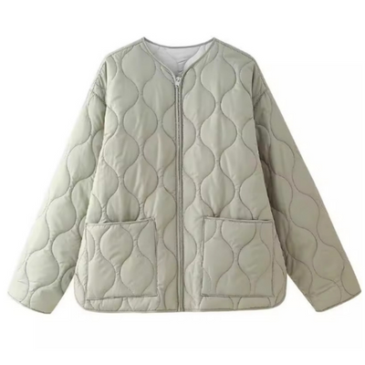Thelma - Abrigo casual con acolchado de rombos para mujeres