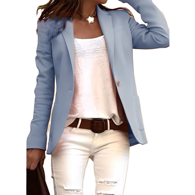 Heather - Blazer casual con solapa para mujeres