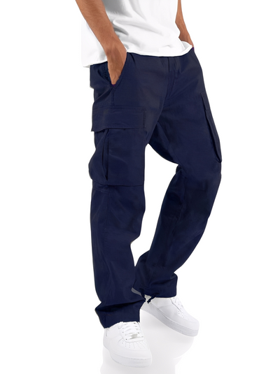 Cooper - Pantalones cargo casuales con cordón para hombres