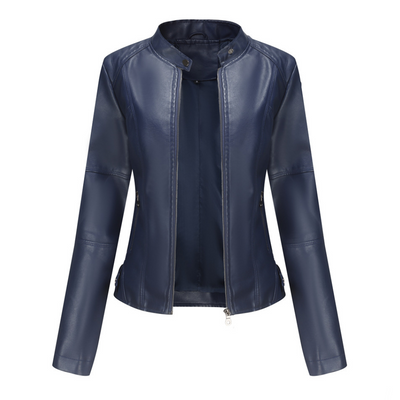 Martha - Elegante chaqueta de cuero ajustada para mujeres
