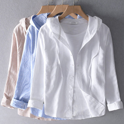 Colene - Camiseta suave y ligera con capucha