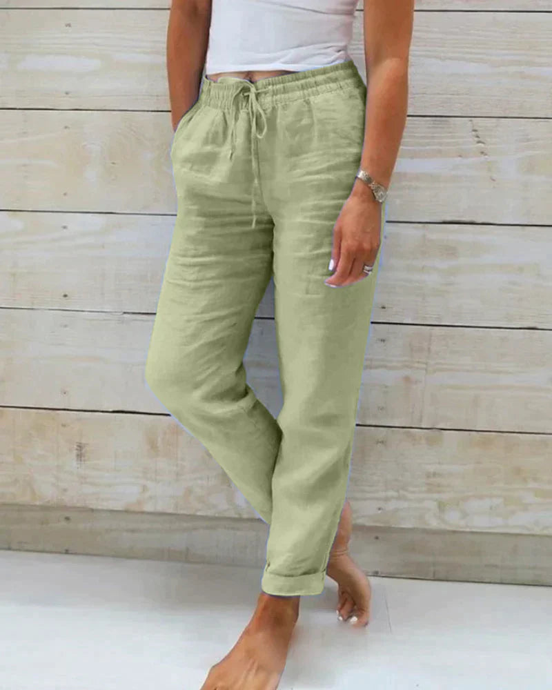 Stacy - Pantalón de Lino para Mujer