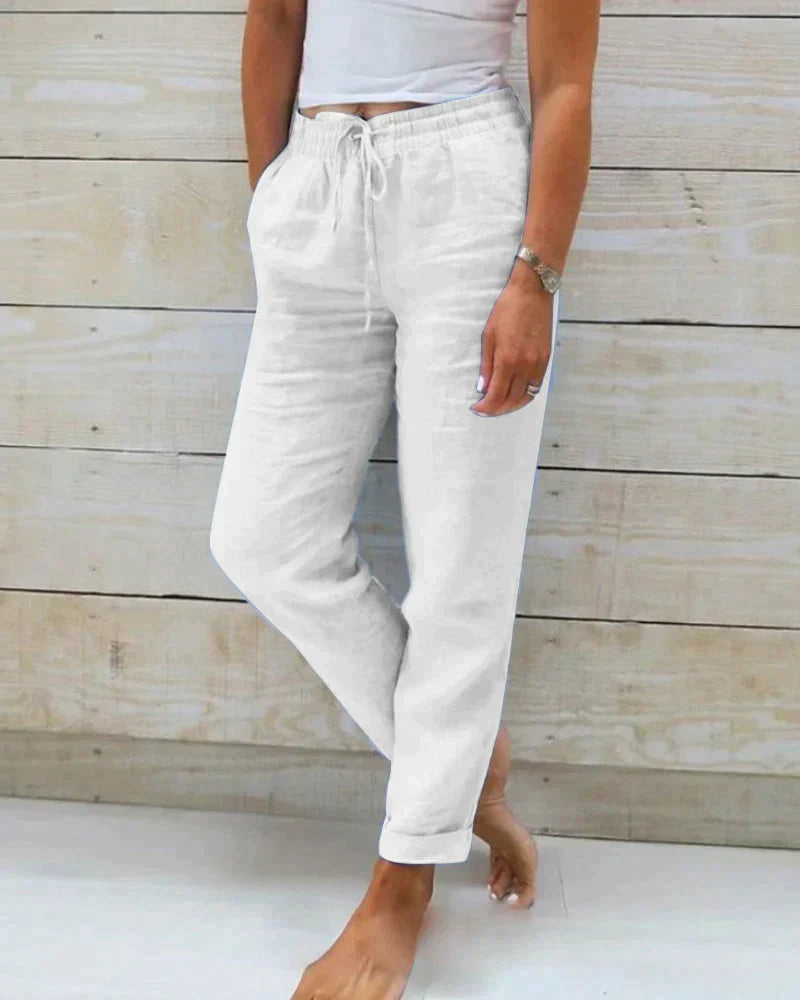 Stacy - Pantalón de Lino para Mujer