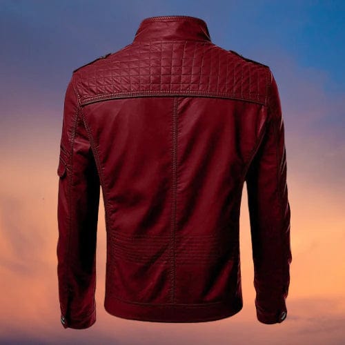 Lucas - Lujosa Chaqueta de Cuero en Estilo Moderno