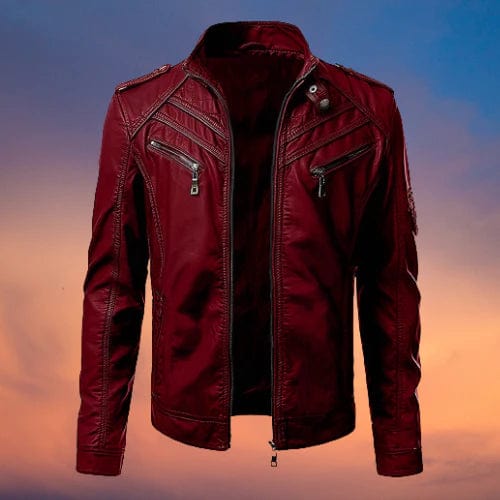 Lucas - Lujosa Chaqueta de Cuero en Estilo Moderno