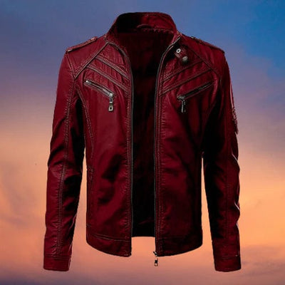 Lucas - Lujosa Chaqueta de Cuero en Estilo Moderno