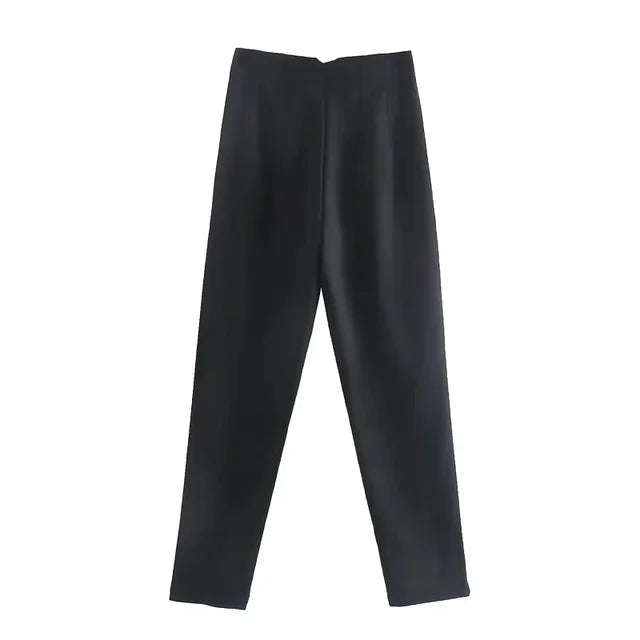 Isabell - Pantalones plisados de talle alto