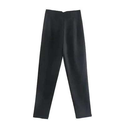 Isabell - Pantalones plisados de talle alto