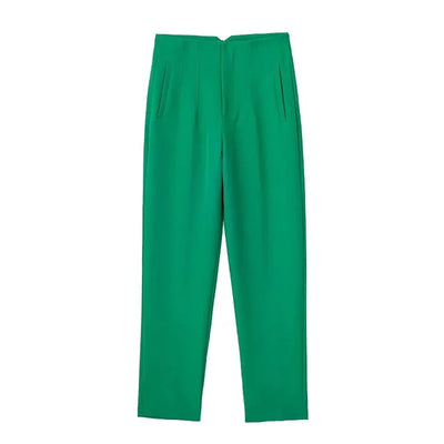 Isabell - Pantalones plisados de talle alto