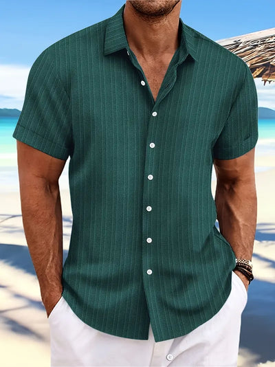 Troy - Camisa Clásica de Botones