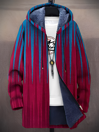 Trenton - Elegante chaqueta con capucha impresa para hombres