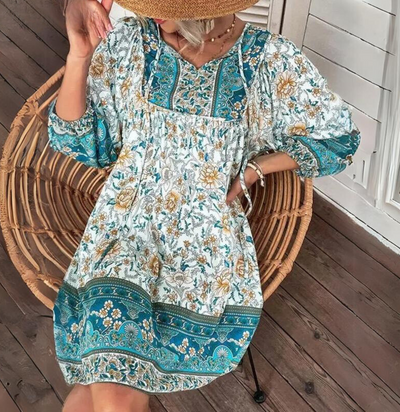 Renia - Vestido estilo bohemio