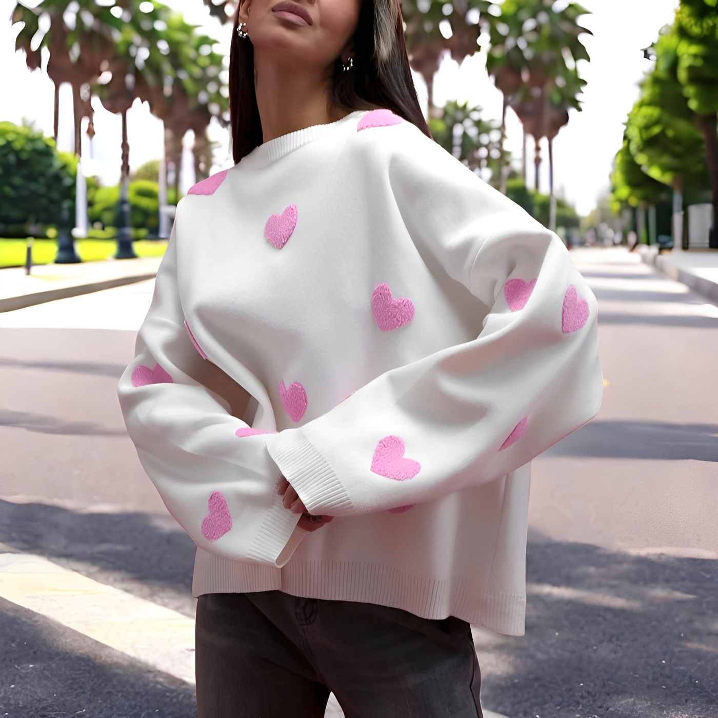 Marsha - Cómodo suéter con estampado para mujeres