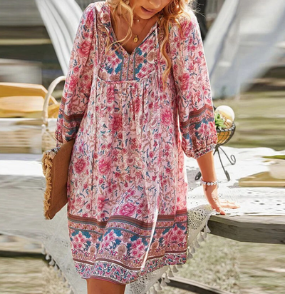 Renia - Vestido estilo bohemio
