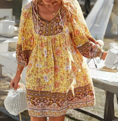 Renia - Vestido estilo bohemio