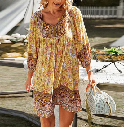 Renia - Vestido estilo bohemio