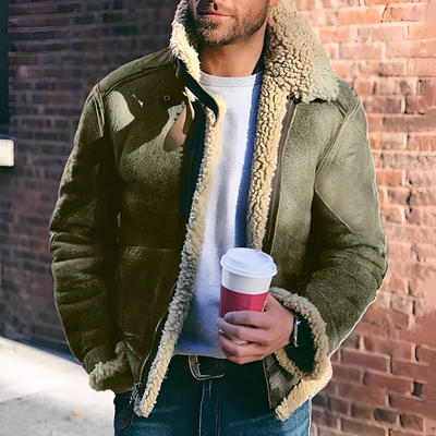Brenden - Chaqueta con solapa ancha para hombres