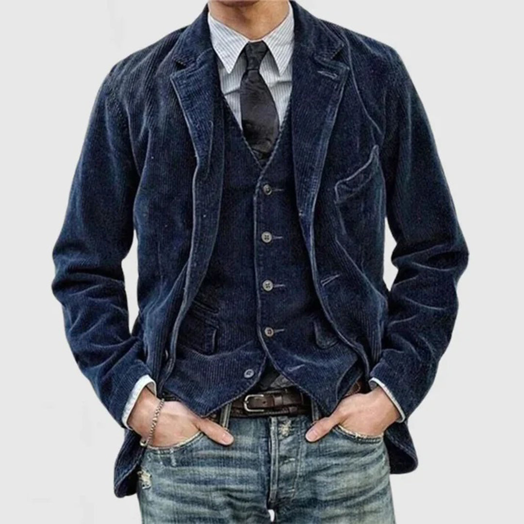 Boromir - Chaqueta de pana informal para hombres
