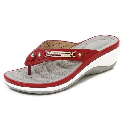 Darlene - Chanclas de Tacón Bajo